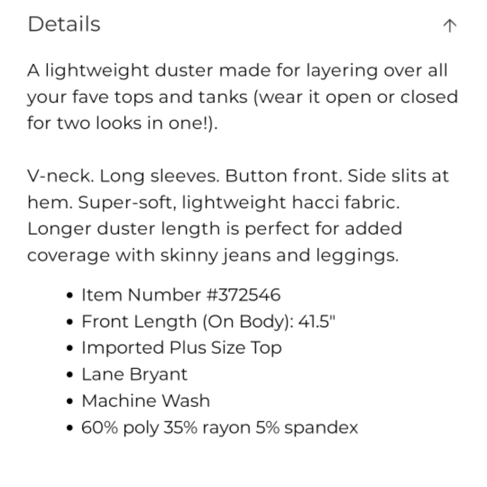 Lane Bryant Button-Front Knit Duster - image 7